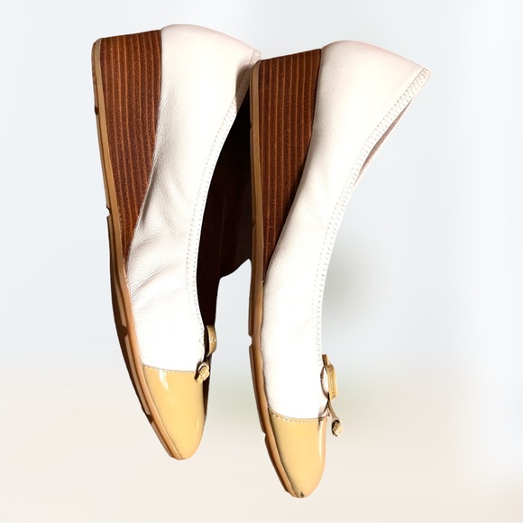 Wittner Leather Ashes Round Toe Slip On With  Bow ,Wedge Sole size 40 AU 9.5 - Picture 5 of 10